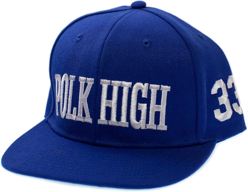Posse Comitatus Polk High Hat #33 Al Bundy Adult Cap Embroidered Flat Royal Snap Closure Cosplay - Image 1